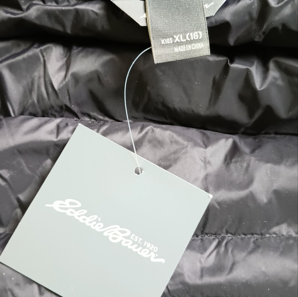 Eddie Bauer sparkly black puffy - Picture 4 of 5